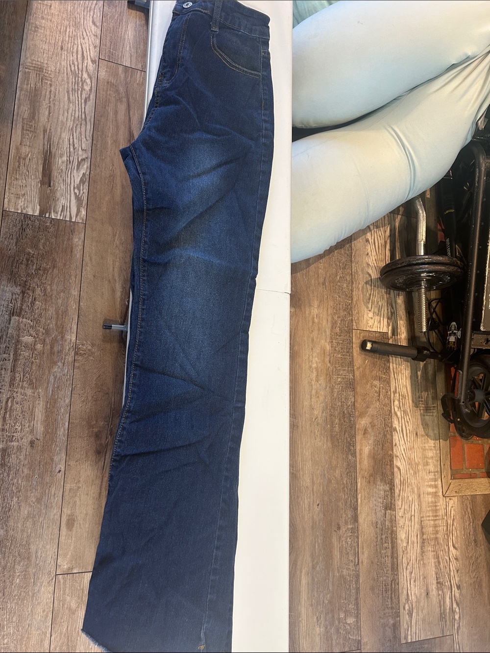 Men's Bootcut Jeans in Deep Blue Denim